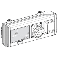 Schneider Electric. ОТВЕТВ. КОРОБКА 32А С 2-МЯ СИЛ. РОЗЕТК. - Canalis KN - KNB32CP35