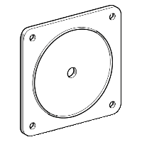 Schneider Electric. IP 65 seal for 60 x 60 mm front plate and front mounting cam switch - set of 5 - Harmony K - KZ62