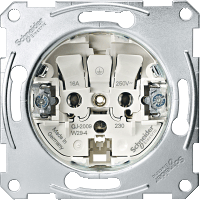 Schneider Electric. МЕХАНИЗМ РОЗЕТКИ Б/ЗАЗЕМЛ.КОНТ. - Merten System M - MTN2000-0000