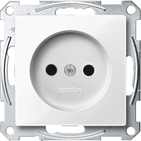 Schneider Electric. МЕХ-М РОЗЕТКИ Б/З С/Ш, ПОЛЯРН-БЕЛ. - Merten System M - MTN2000-0319