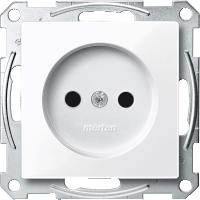 Schneider Electric. МЕХ-М РОЗЕТКИ Б/З С/Ш, АКТИВН-БЕЛ. - Merten System M - MTN2000-0325