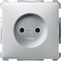 Schneider Electric. МЕХ-М РОЗЕТКИ Б/З С/Ш, ЦВЕТ АЛЮМ. - Merten Antique/Artec - MTN2000-4060