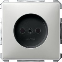 Schneider Electric. МЕХ-М РОЗЕТКИ Б/З С/Ш, СТАЛЬНОЙ - Merten Antique/Artec - MTN2000-4146