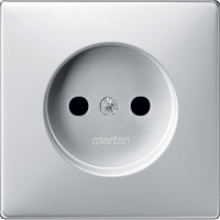 Schneider Electric. ЦЕНТ.ПЛАТА Д/МЕХ.РОЗ.Б/ЗАЗЕМЛ.КОНТ.АЛЮМ - Merten Antique/Artec - MTN2030-4060
