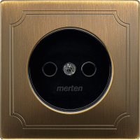 Schneider Electric. ЦЕНТ.ПЛАТА Д/МЕХ.РОЗ.Б/ЗАЗЕМЛ.КОНТ.АНТ.Л - Merten Antique/Artec - MTN2030-4143