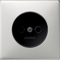 Schneider Electric. ЦЕНТ.ПЛАТА Д/МЕХ.РОЗ.Б/ЗАЗЕМЛ.КОНТ.СТАЛЬ - Merten Antique/Artec - MTN2030-4146