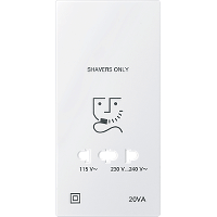 Schneider Electric. МЕХ-М РОЗЕТКИ ДЛЯ БРИТЬЯ БЕЛЫЙ - Merten Antique/Artec - MTN213419