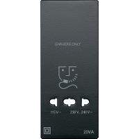 Schneider Electric. ЦЕНТР.ПЛАТА РОЗЕТКИ Д/ЭЛЕКТРОБРИТВЫ АНТР - Merten System M - MTN213514