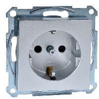 Schneider Electric. МЕХ-М РОЗЕТКИ С/З С/Ш, АЛЮМИНИЙ - Merten System M - MTN2300-0460