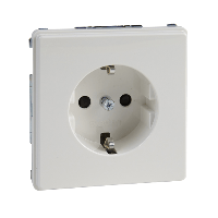 Schneider Electric. МЕХ. РОЗ.SCHUKO С ЗАШ.ШТОРКАМИ БЕЛЫЙ - Merten Aquadesign - MTN2300-7219