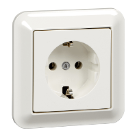 Schneider Electric. Розетка с з/к, без шторок, бел - Merten System M - MTN2301-1219