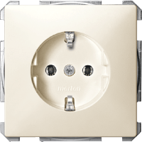 Schneider Electric. МЕХ-М РОЗЕТКИ С/З Б/Ш БЕЖЕВЫЙ - Merten Antique/Artec - MTN2301-4044