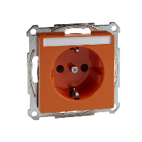 Schneider Electric. МЕХ-М РОЗЕТКИ С/Ш ДЛЯ СПЕЦ. СЕТЕЙ ОРАНЖ. - Merten System M - MTN2302-0302