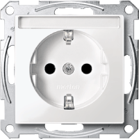 Schneider Electric. МЕХ-М РОЗЕТКИ З/K С/Ш C ПОЛЕМ ДЛЯ НАД. - Merten System M - MTN2302-0319