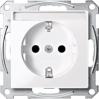 Schneider Electric. МЕХ-М РОЗЕТКИ З/K С/Ш C ПОЛЕМ ДЛЯ НАД. - Merten System M - MTN2302-0325