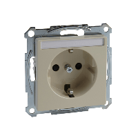 Schneider Electric. МЕХ-М РОЗЕТКИ З/K С/Ш C ПОЛЕМ ДЛЯ НАД. - Merten System M - MTN2302-0344