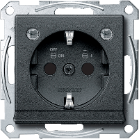 Schneider Electric. МЕХ.РОЗ.SCHUKO С МОД.СВЕТОД.ПОДСВ.АНТР - Merten System M - MTN2304-0414