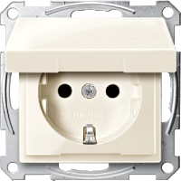Schneider Electric. МЕХ-М РОЗЕТКИ С КРЫШК. З/К, С/Ш IP 44 - Merten System M - MTN2310-0344