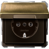 Schneider Electric. МЕХ-М РОЗЕТКИ С КРЫШК. - Merten Antique/Artec - MTN2311-4143