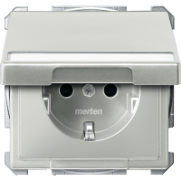 Schneider Electric. МЕХ. РОЗ С/Ш С КРЫШК. И ПОЛЕМ Д. НАД. - Merten Antique/Artec - MTN2312-4146