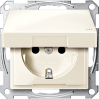 Schneider Electric. МЕХ-М РОЗЕТКИ С КРЫШК. З/К, С/Ш IP 44 - Merten System M - MTN2314-0344