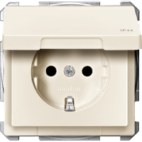 Schneider Electric. МЕХ-М РОЗЕТКИ С КРЫШК. С/Ш, ЗАМОК - Merten Antique/Artec - MTN2314-4044