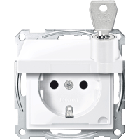 Schneider Electric. МЕХ.РОЗ.SCHUKO С КР.ЗАПИР.РАЗЛИ.ЗАМ.АК-Б - Merten System M - MTN2315-0325