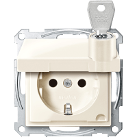 Schneider Electric. МЕХ.РОЗ.SCHUKO С КР.ЗАПИР.РАЗЛИ.ЗАМ.БЕЖ - Merten System M - MTN2315-0344