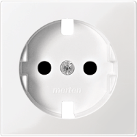 Schneider Electric. ЦЕНТР.ПЛАТА Д/МЕХ.РОЗ.SCHUKO БЕЛЫЙ - Merten System M - MTN2330-0319