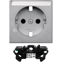 Schneider Electric. Ц.ПЛАТА С П.Д/НАД.,М.ИНД.Л/РОЗ.SCHUKO АЛ - Merten System M - MTN2333-0460