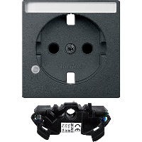Schneider Electric. Ц.ПЛ.С ПОЛ.Д/Н.И МОД.ЗАЩ.Д/РОЗ.SCHUKO АН - Merten System M - MTN2335-0414