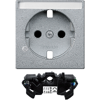Schneider Electric. Ц.ПЛ.С ПОЛ.Д/Н.И МОД.ЗАЩ.Д/РОЗ.SCHUKO АЛ - Merten System M - MTN2335-0460