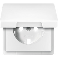 Schneider Electric. ЦЕНТР.ПЛАТА С КР.Д/МЕХ.РОЗ.SCHUKO БЕЛЫЙ - Merten Antique/Artec - MTN2341-4019