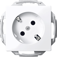 Schneider Electric. МЕХ. РОЗ. С/Ш З/К 45˚ - Merten System M - MTN2370-0325