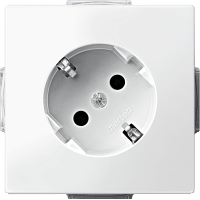 Schneider Electric. МЕХ-М РОЗЕТКИ С КРЫШК. З/К, С/Ш 45˚ - Merten Antique/Artec - MTN2370-4019