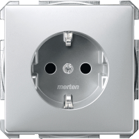 Schneider Electric. МЕХ-М РОЗ.SCHUKO С ВИНТ.ЗАЖИМ.АЛЮМИНИЙ - Merten Antique/Artec - MTN2400-4060