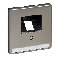 Schneider Electric. ЦЕНТР.ПЛАТА Д/МЕХ-МОВ RJ45 X1, СТАЛЬ - Merten Antique/Artec - MTN291846