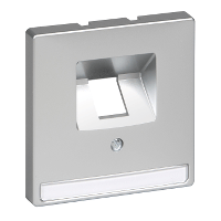 Schneider Electric. ЦЕНТР.ПЛАТА Д/МЕХ-МОВ RJ45 X1, АЛЮМИНИЙ - Merten Antique/Artec - MTN291860
