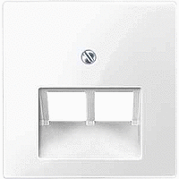 Schneider Electric. ЦЕНТР.ПЛАТА Д/МЕХ-МОВ RJ45 Х2, БЕЛЫЙ - Merten System M - MTN296119