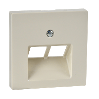 Schneider Electric. ЦЕНТР.ПЛАТА Д/МЕХ-МОВ RJ45 Х2, БЕЖЕВЫЙ - Merten System M - MTN296144