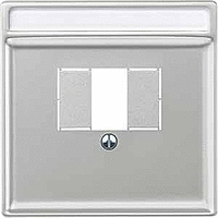 Schneider Electric. ЦЕНТР. ПЛАТА ТЕЛ. РОЗ. TAE, TDO, С ПОЛЕМ ДЛЯ НАДПИСИ, SYSTEM DESIGN, ЦВЕТ СТАЛЬ - Merten Antique/Artec - MTN297846