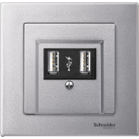 Schneider Electric. ЦЕНТР.ПЛАТА ДЛЯ ТЕЛЕКОММ. РОЗЕТОК, АЛЮМИНИЙ - Merten System M - MTN297960
