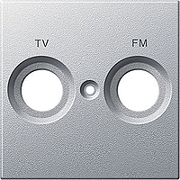 Schneider Electric. ЦЕНТ.ПЛАТА С МАРКИРОВКОЙ FM И TV АЛЮМ - Merten System M - MTN299560
