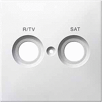 Schneider Electric. ЦЕНТ.ПЛАТА С МАРКИРОВКОЙ R/TV+SAT,БЕЛЫЙ - Merten Antique/Artec - MTN299619