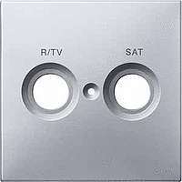 Schneider Electric. ЦЕНТ.ПЛАТА С МАРКИРОВКОЙ R/TV+SAT,СТАЛЬ - Merten Antique/Artec - MTN299660
