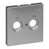 Schneider Electric. ЦЕНТ.ПЛАТА С МАРКИРОВКОЙ TV+FM, АЛЮМИНИЙ - Merten Antique/Artec - MTN299760