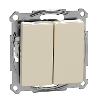 Schneider Electric. 2 клавишн вык-ль без рамки M-TREND, беж - Merten System M - MTN3115-1344