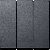Schneider Electric. 3-Х КЛАВИШ.ВЫКЛ. ЦВЕТ АНТРАЦИТ - Merten System M - MTN311914