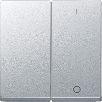 Schneider Electric. ДВЕ КЛАВИШИ С ПИКТОГ.«ВКЛ» И «ОТКЛ» АЛЮМ - Merten System M - MTN312060