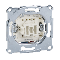Schneider Electric. МЕХ. ПЕРЕК-ЛЯ 1-ПОЛ С СВМОВОЗВРАТ, 10А - Merten System M - MTN3156-0000